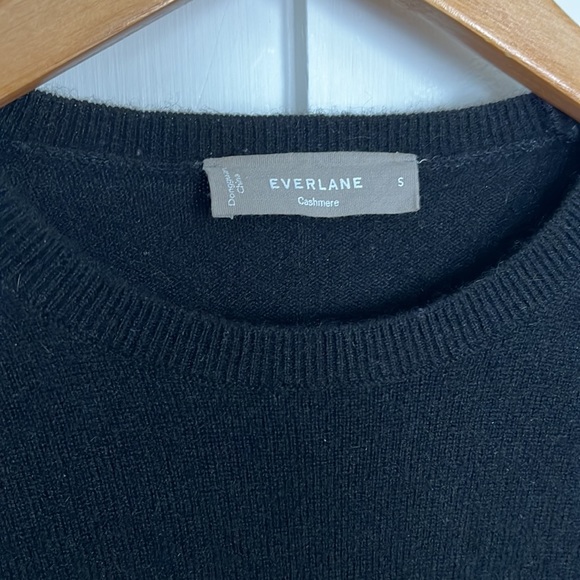 Everlane Black Cashmere crew S - Picture 2 of 4